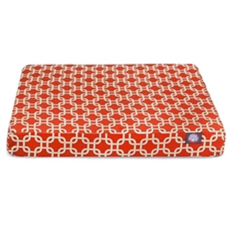 Majestic Pet Red Links Large Orthopedic Memory Foam Rectangle Dog Bed 78899551632
